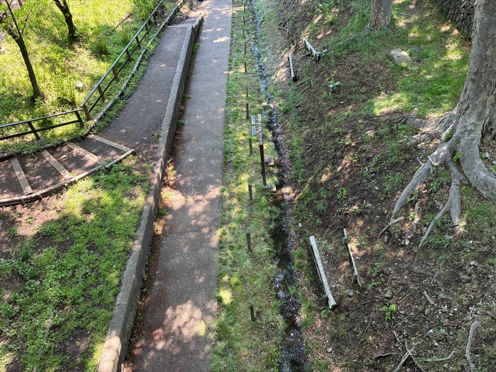 上田城跡 二の丸橋からの眺め