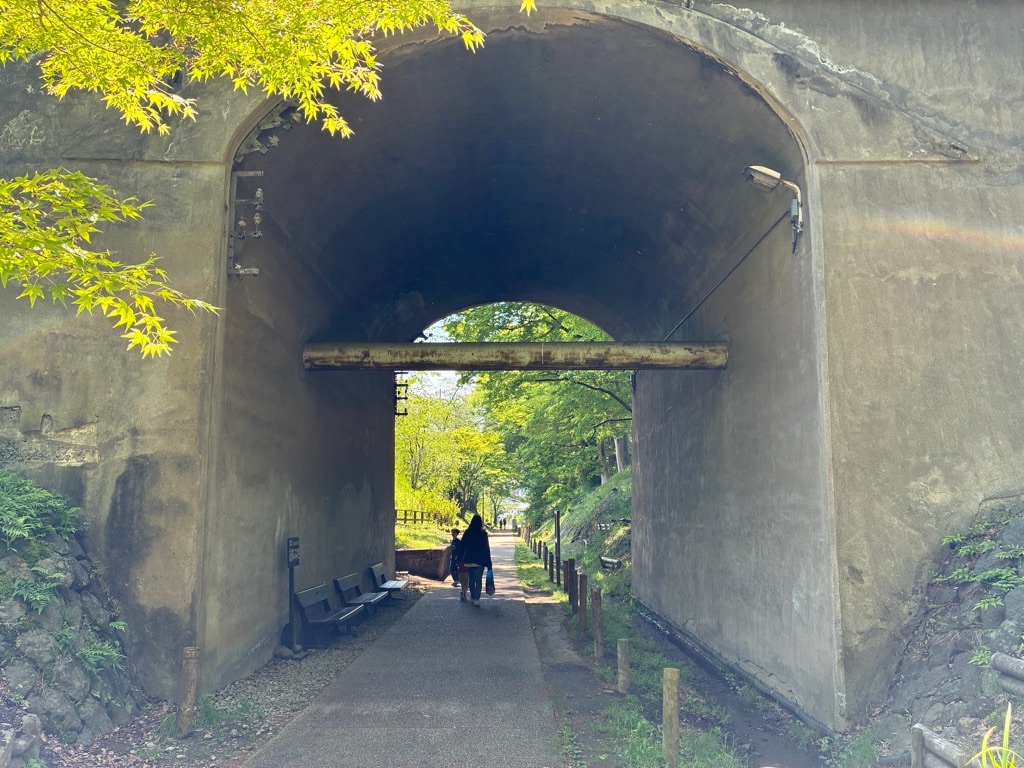 上田城跡ケヤキ並木 二の丸橋