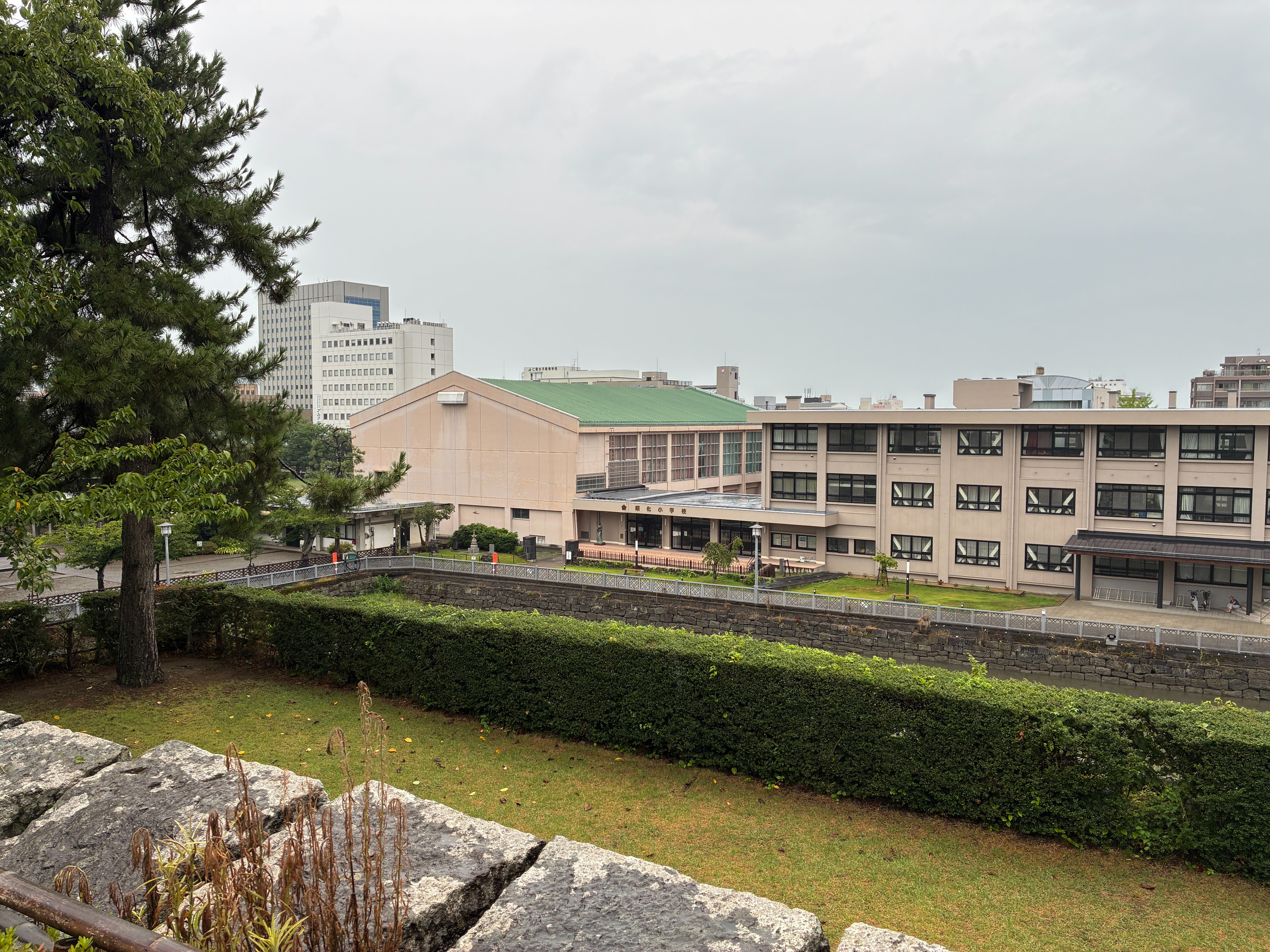 福井城本丸跡 天守台からの眺望