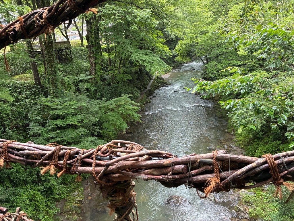 福井のかずら橋 足羽川渓谷