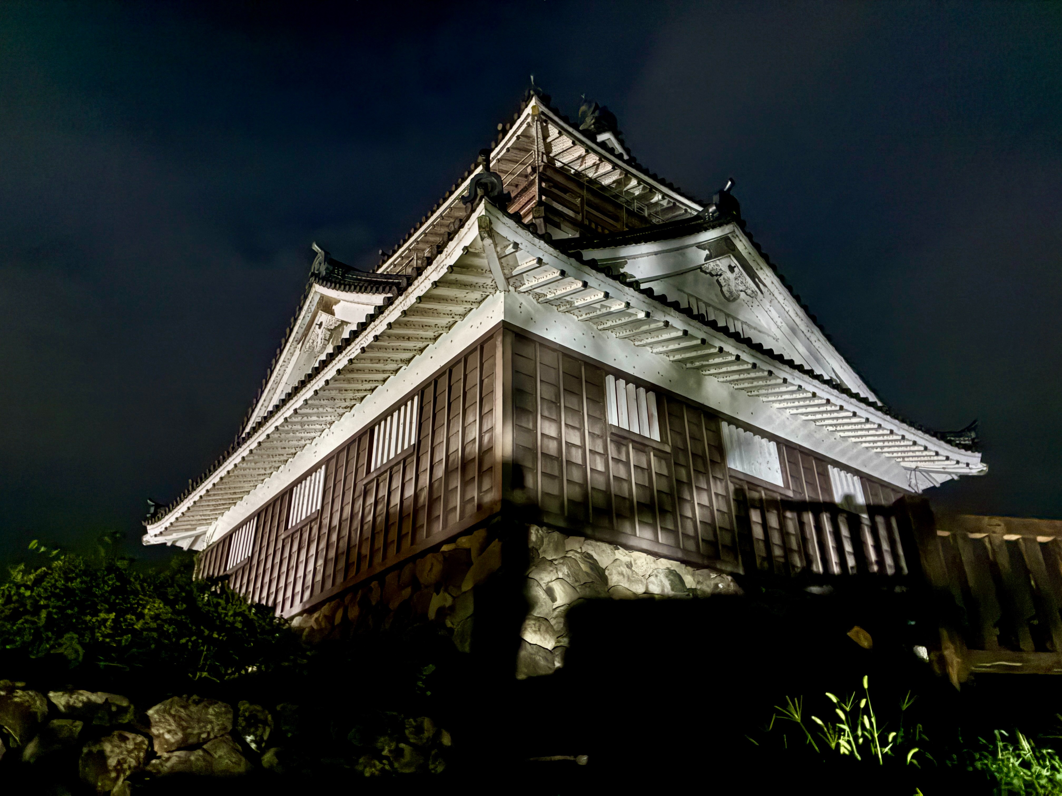 越前大野城天守 夜