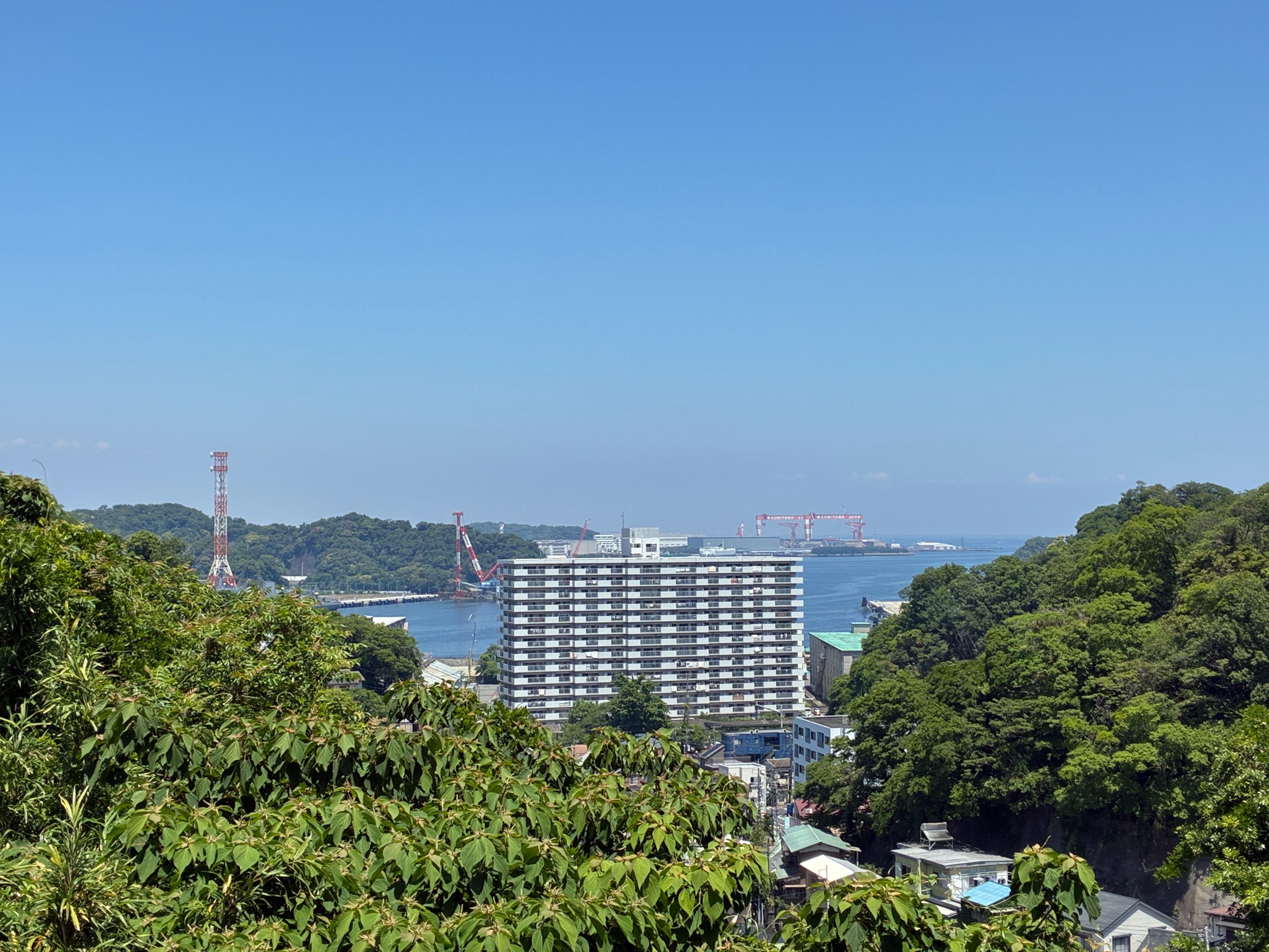 横須賀市 月見台住宅 のの字坂からの眺め