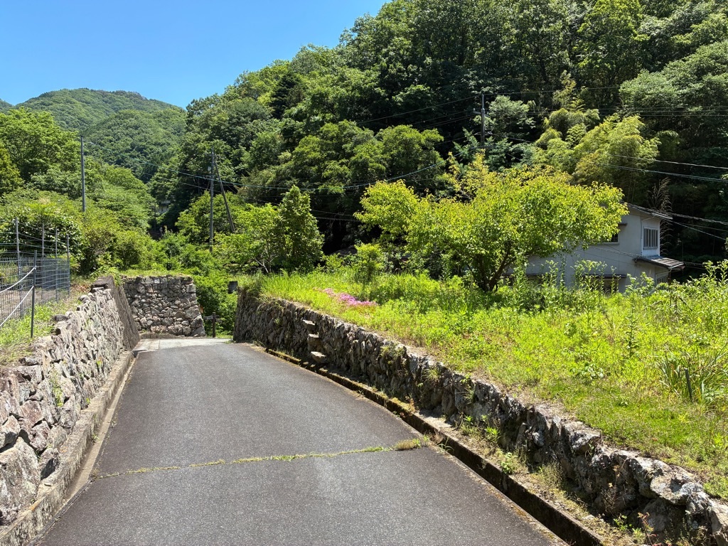 備中松山城 遊歩道の虎口
