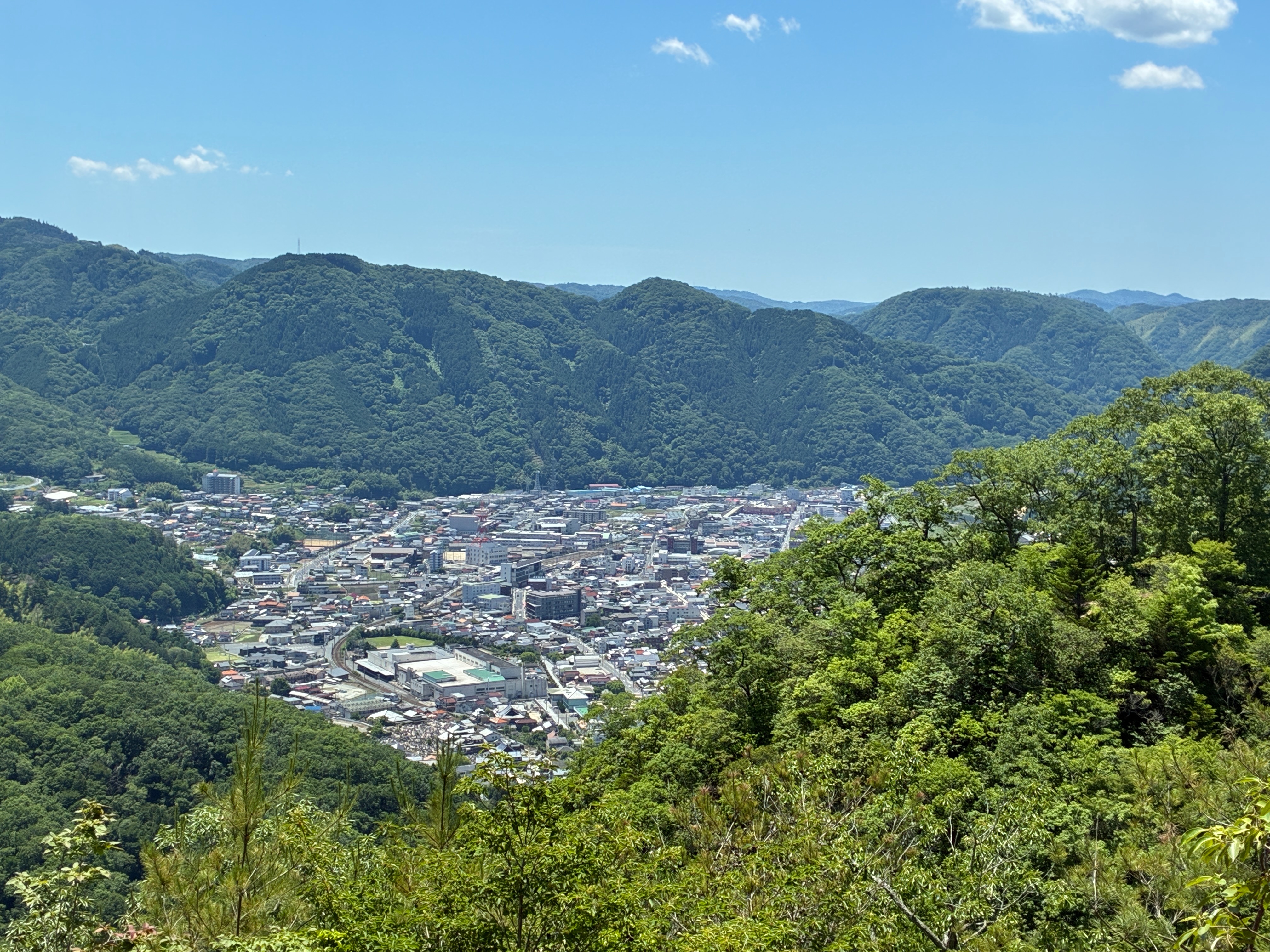 備中松山城 中太鼓丸手前からの眺め