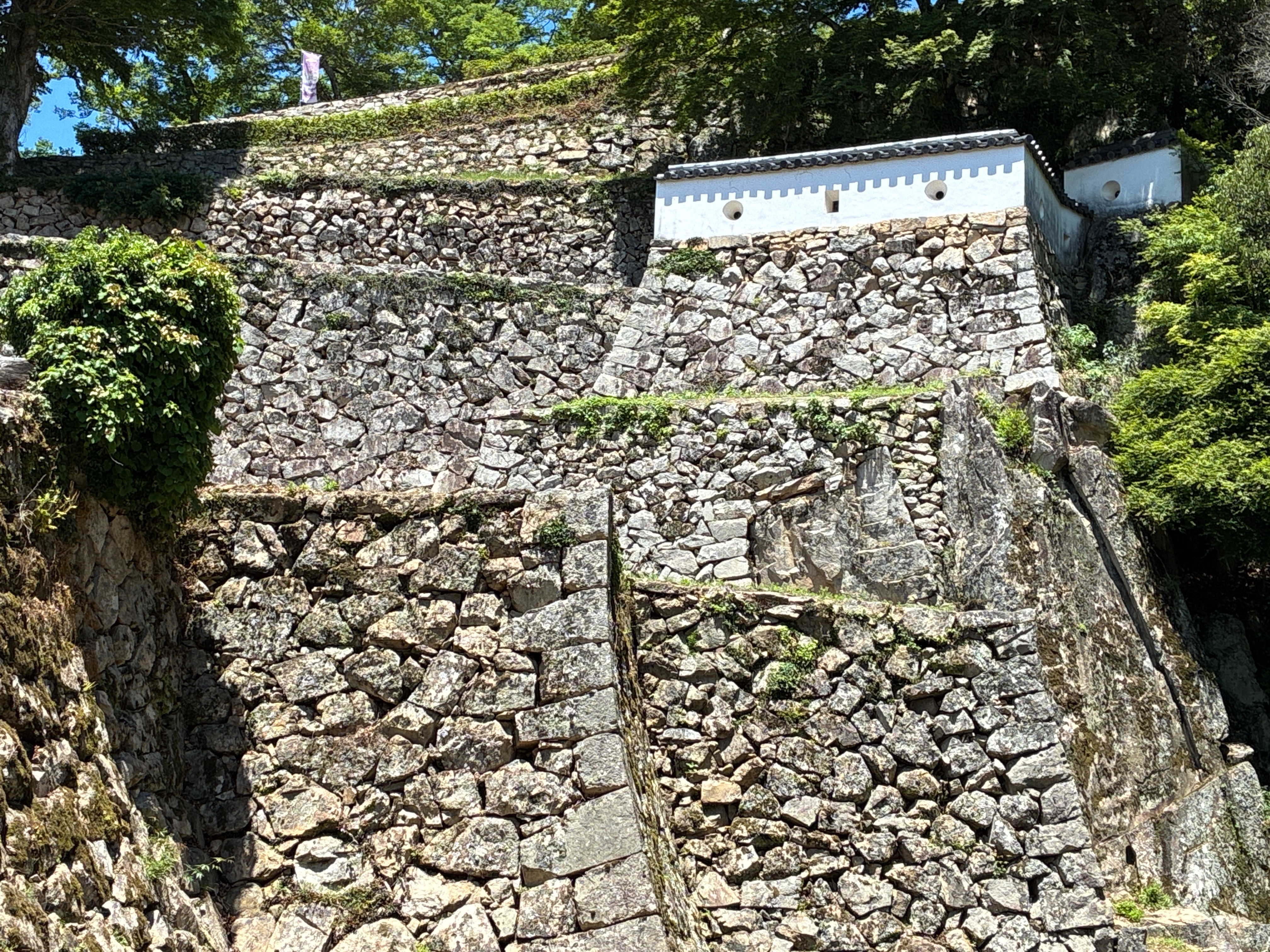 備中松山城 連なる石垣