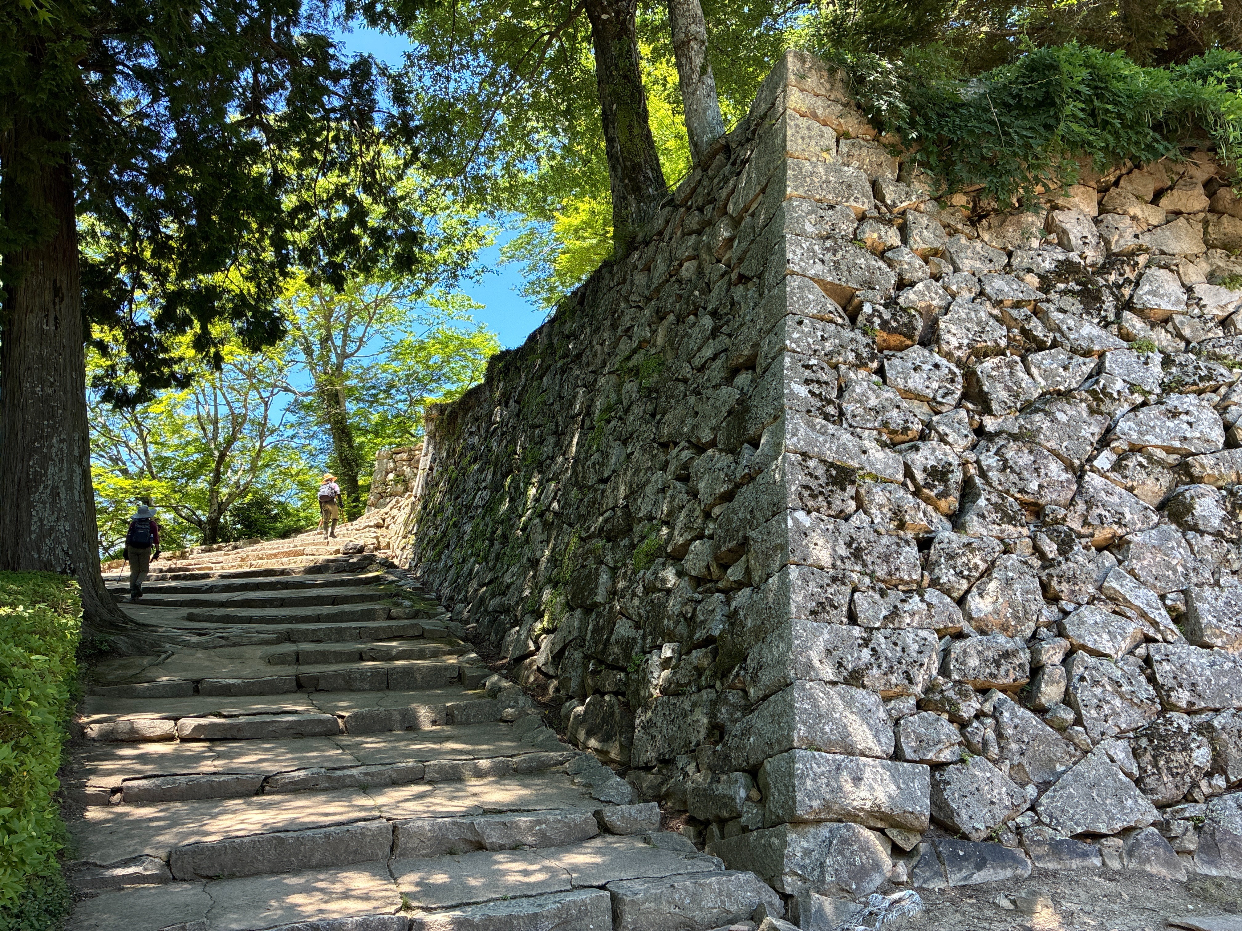 備中松山城 黒門跡へ