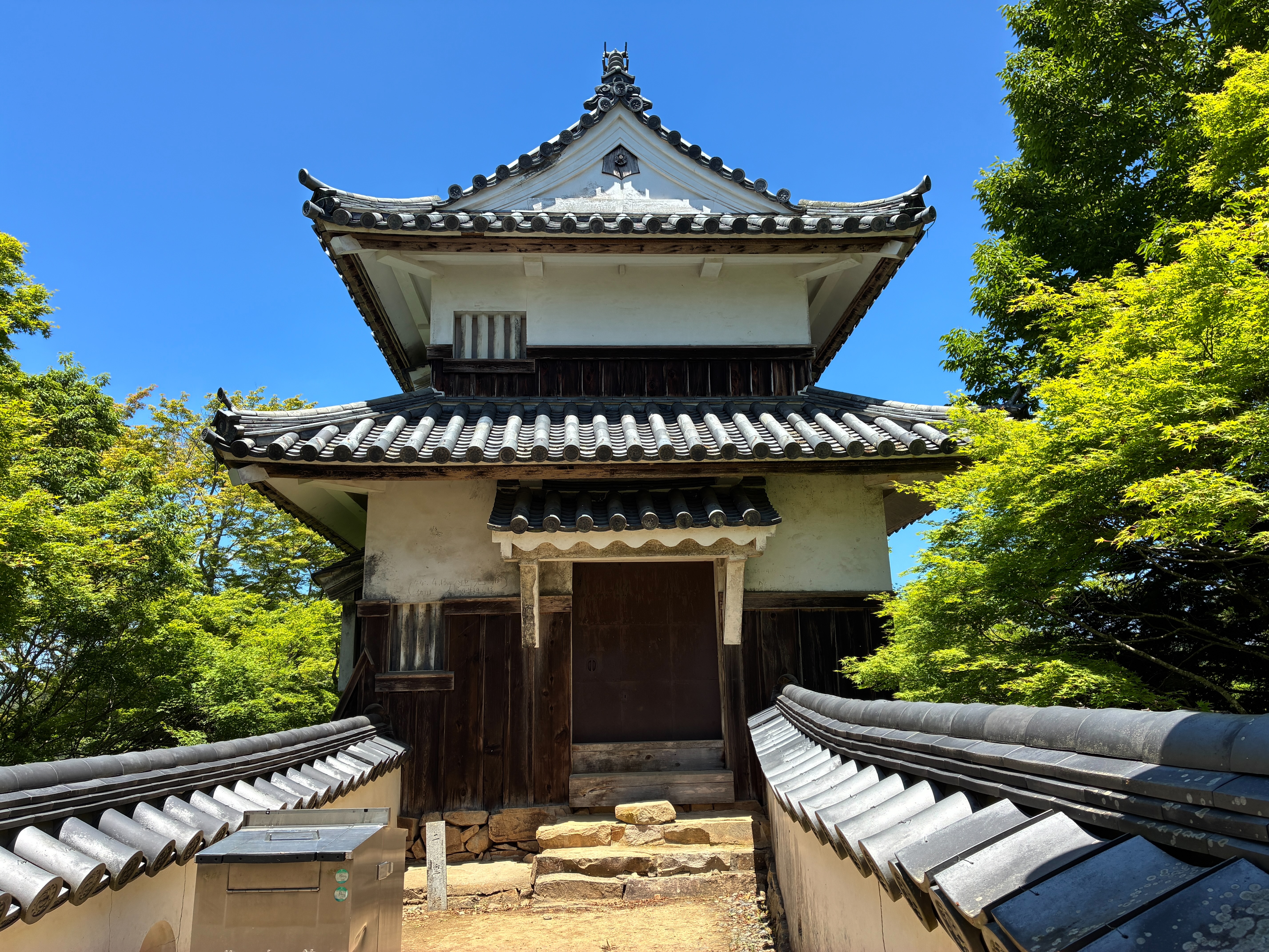 備中松山城 天守裏から二重櫓