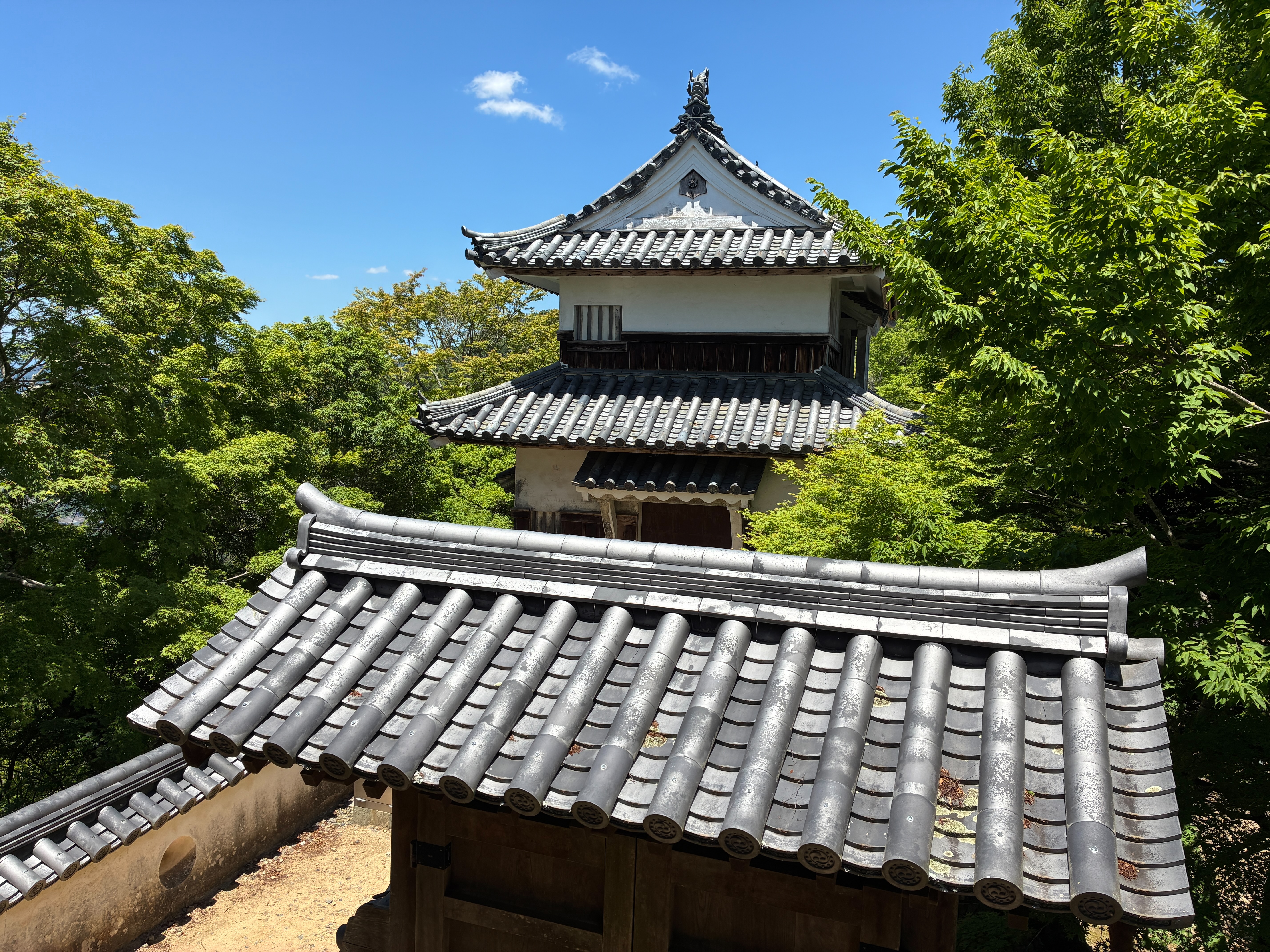 備中松山城 天守から二重櫓