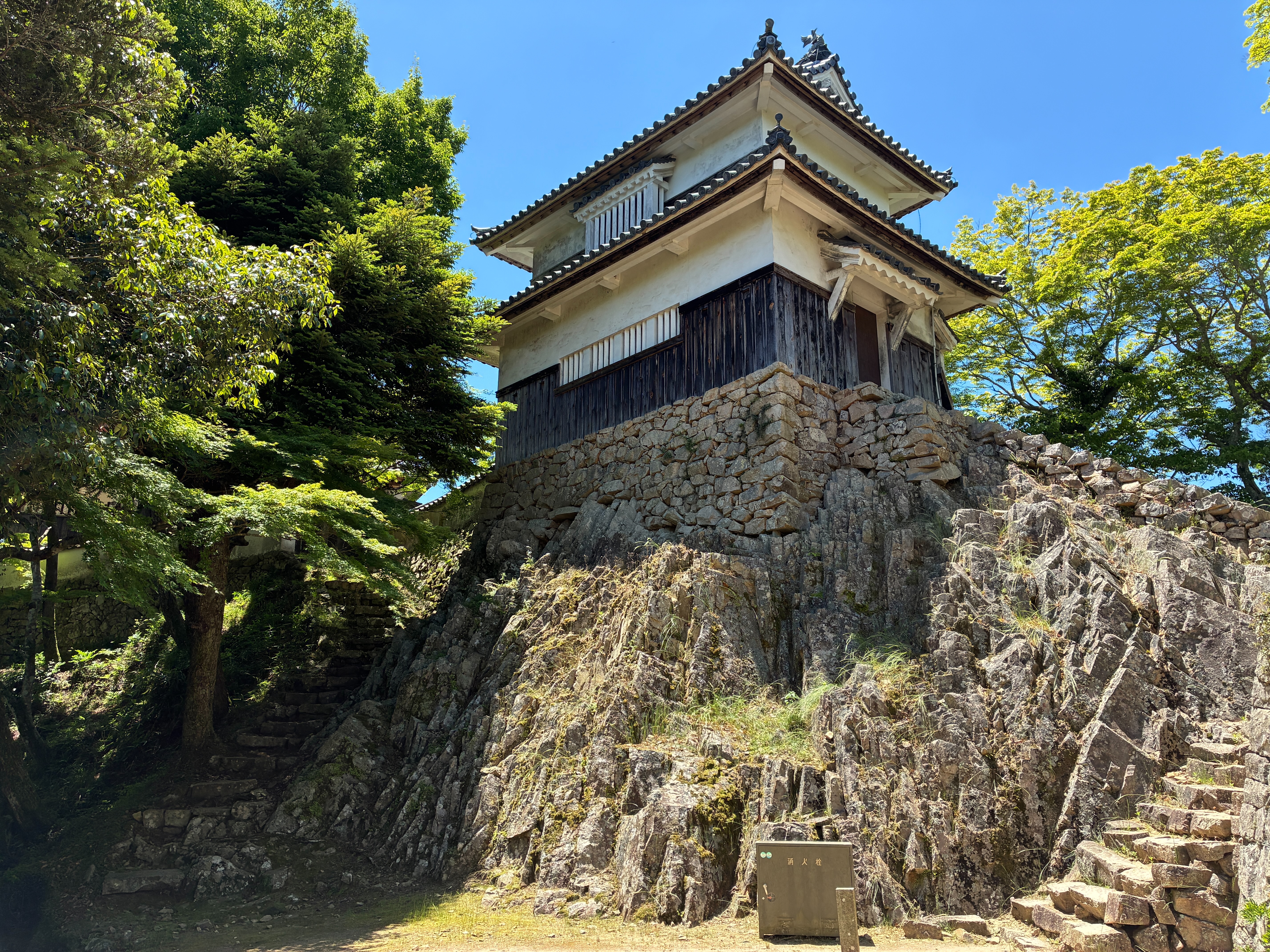 備中松山城 後曲輪方面から二重櫓