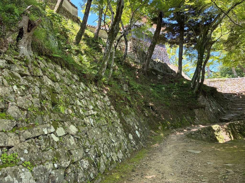備中松山城 天守や二重櫓下の石垣