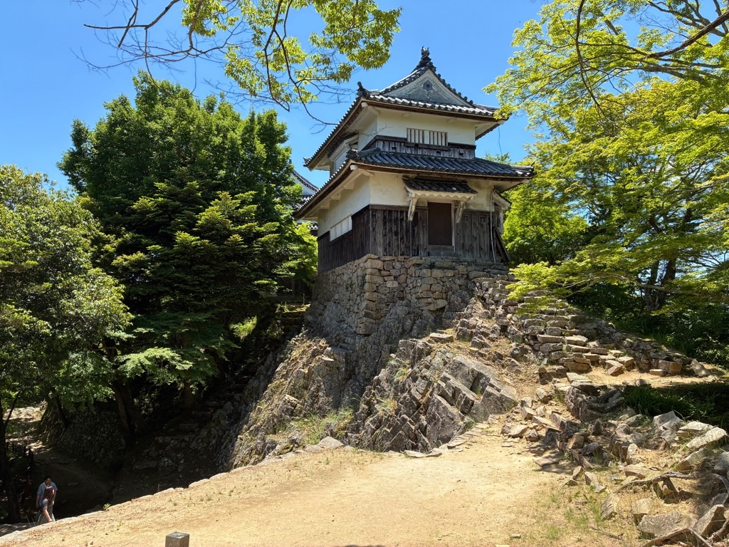 備中松山城 後曲輪跡から二重櫓