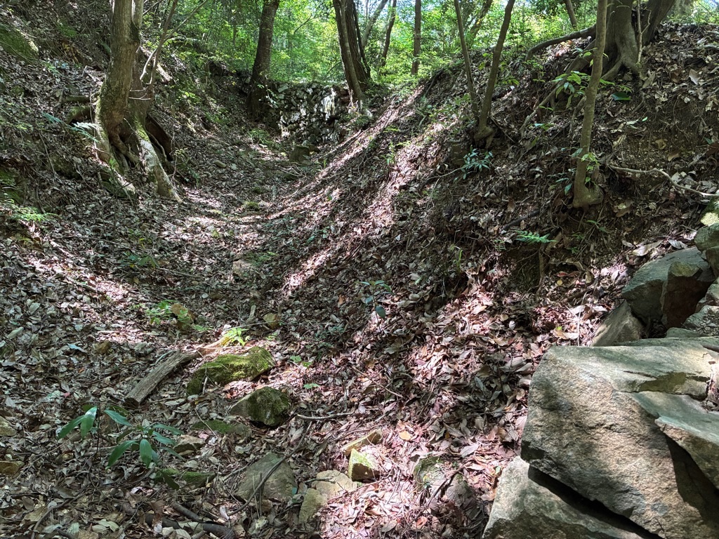 備中松山城 切通堀切