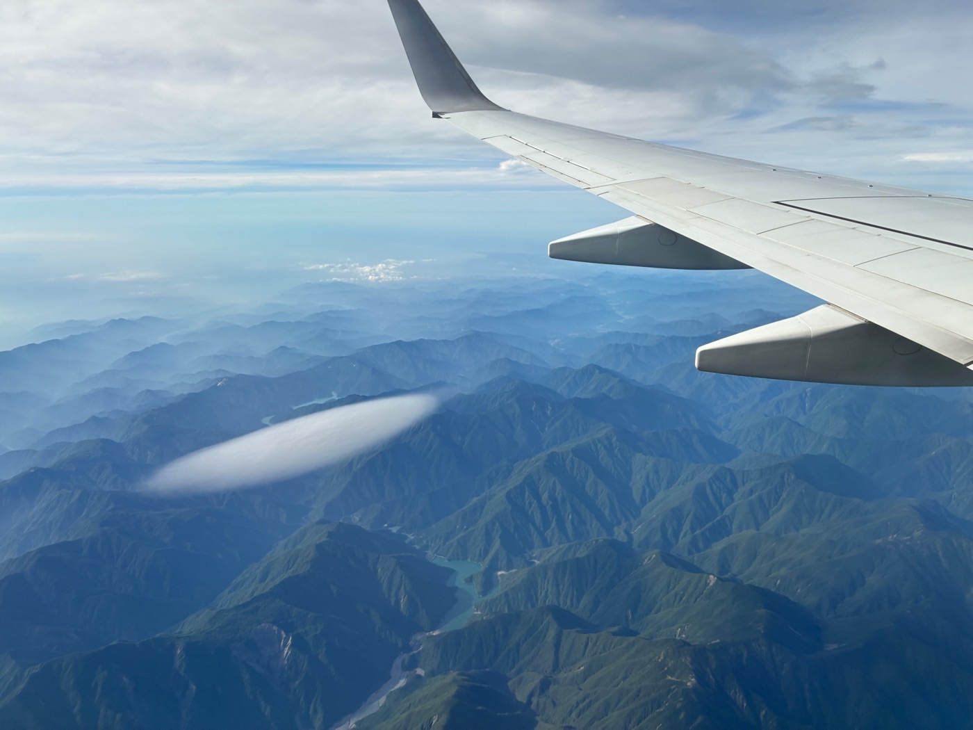 飛行機から 南アルプス 赤石山脈