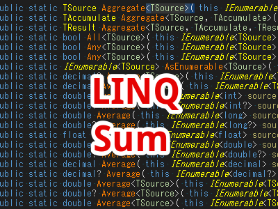 C Linq Sum 配列やリストの要素の合計を求めたいとき 徳島ゲーム開発ごっこ 技術ブログ