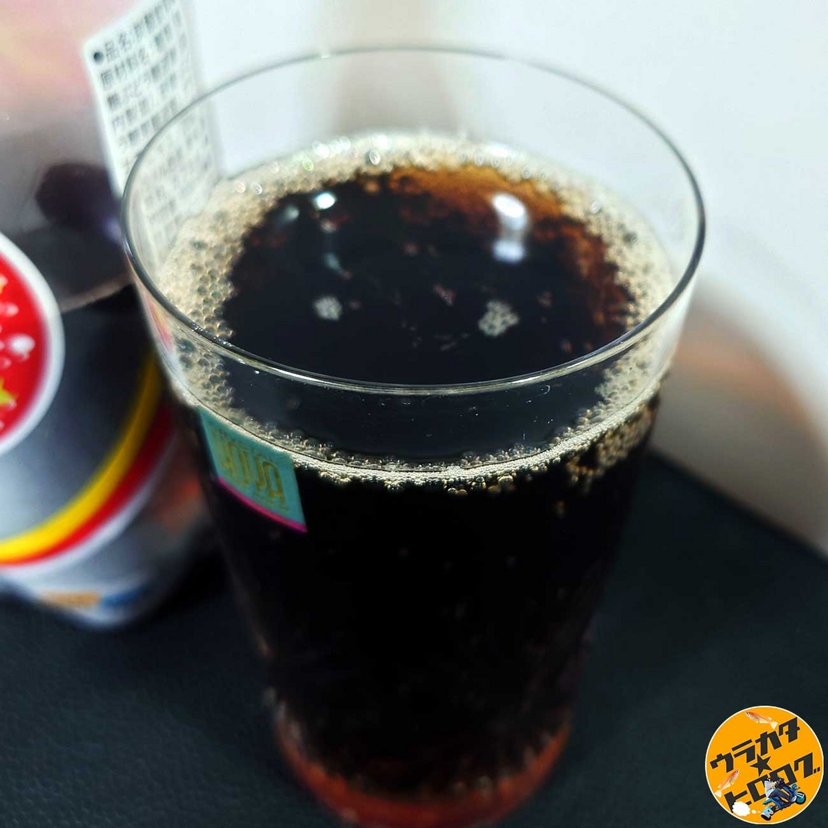 セコマのガラナの炭酸にズームして撮った写真(筆者撮影)