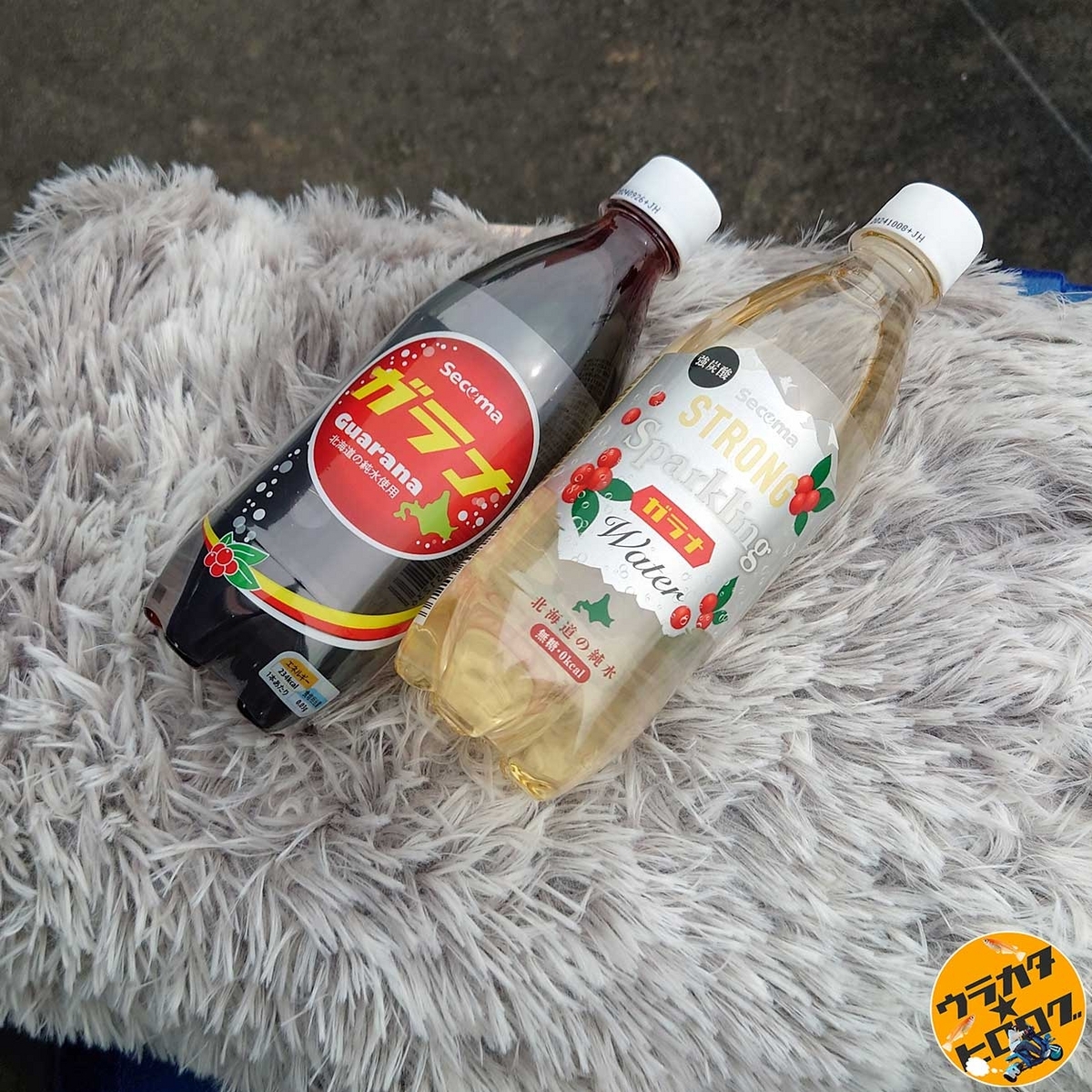 セコマで売られているガラナ飲料二種類を並べて撮った写真(筆者撮影)