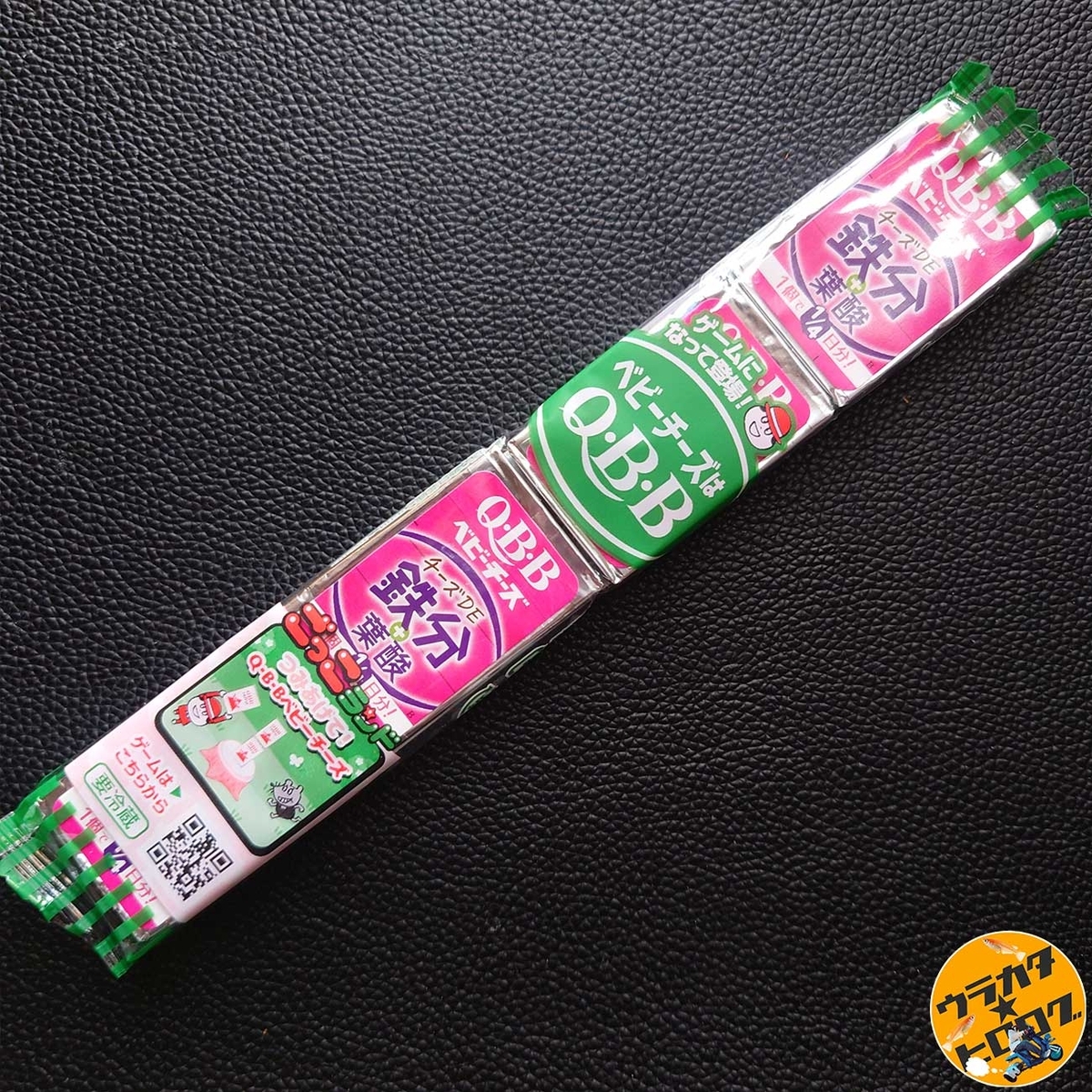QBBベビーチーズ チーズDE鉄分+葉酸のパッケージ(筆者撮影)