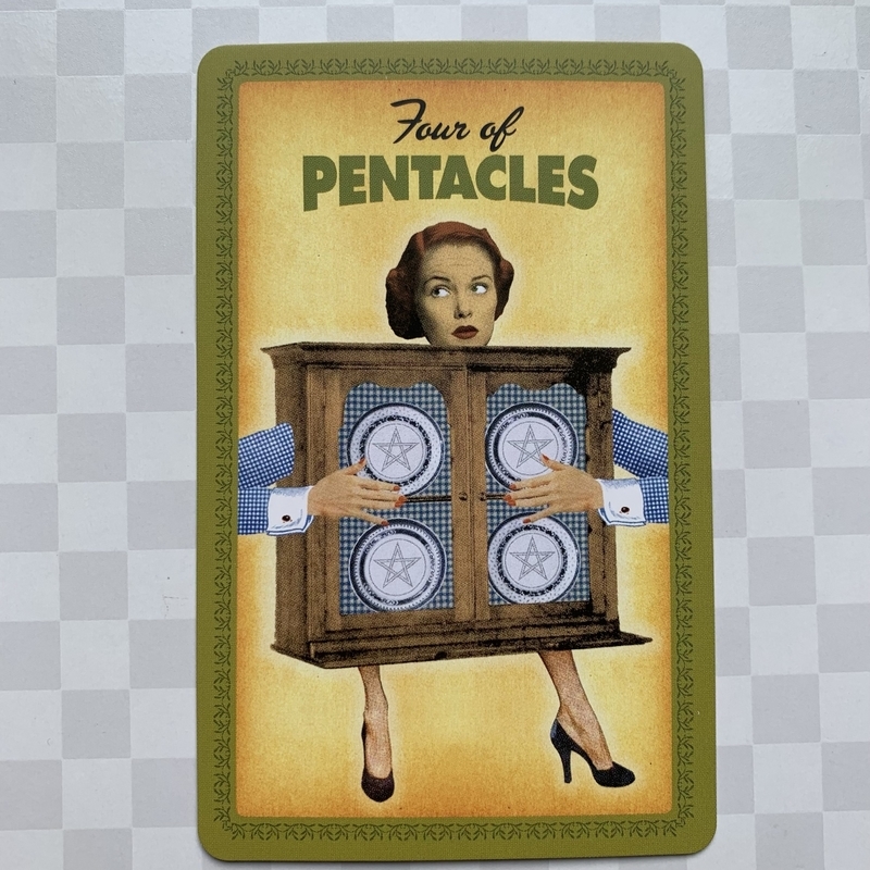 ハウスワイフ・タロット講座 Four of PENTACLES ペンタクルの4