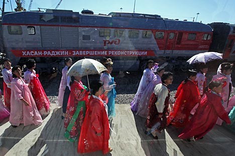 個別 13 9 22 ハサン ラジン間 開通 式典 ロシア通信 の写真 画像 13 いいたいほう Urbietorbi S Fotolife