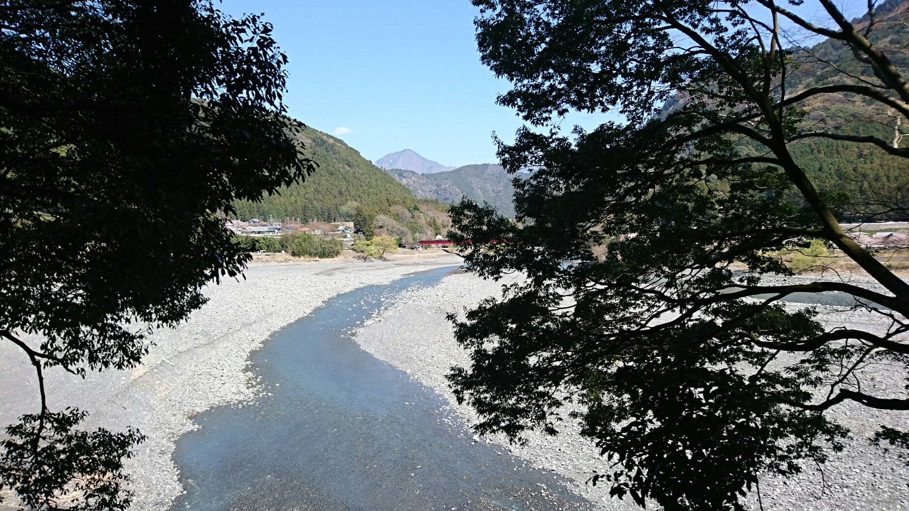 2018.3.28 井川線 (10) 井川いき列車 - 川根両国-沢間間(朝日岳) 1850-1040