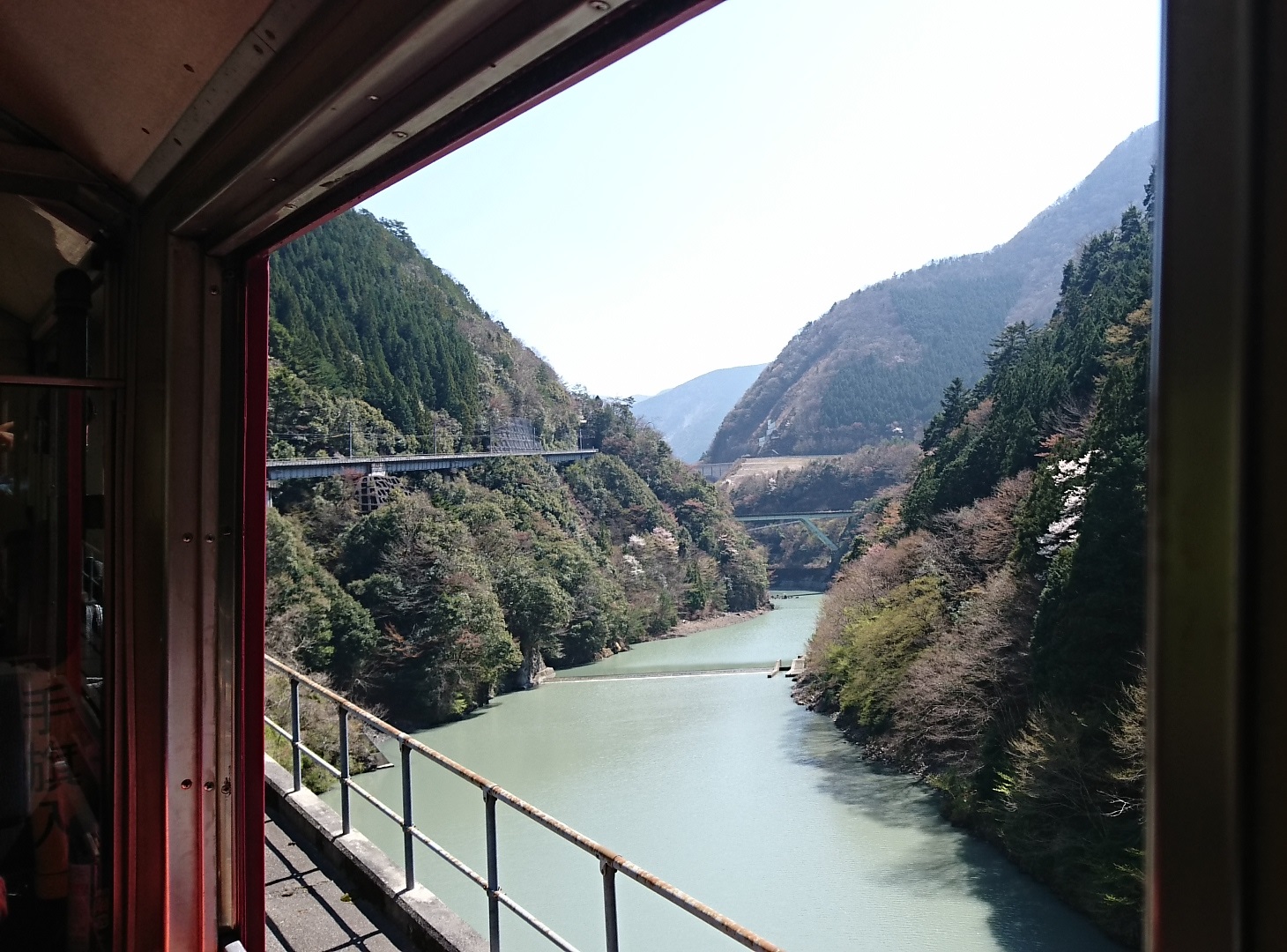 2018.3.28 井川線 (45) 井川いき列車 - アプトいちしろ-長島ダム間 1460-1080