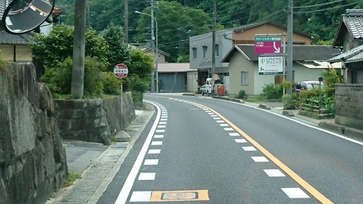 2018.6.22 (67) 足助いきバス - 足助追分バス停 1440-810