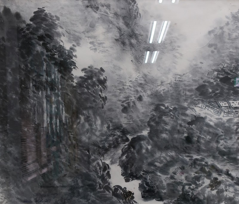 2022.12.13 (2) 岩瀬直次さん - 水墨画 1240-1060