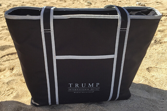 トランプホテルのビーチバッグ