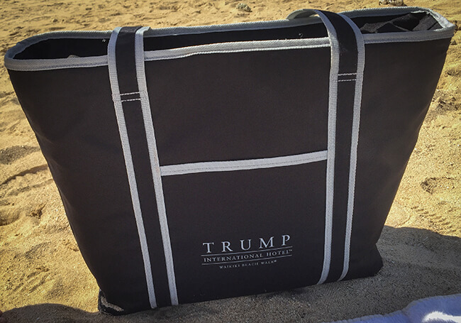 トランプホテルのビーチセット