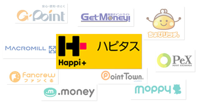 たくさんあるポイントサイト