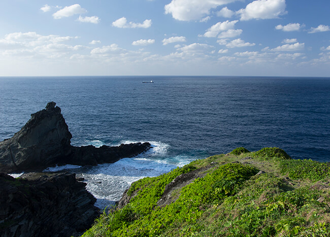 御神崎から見る海