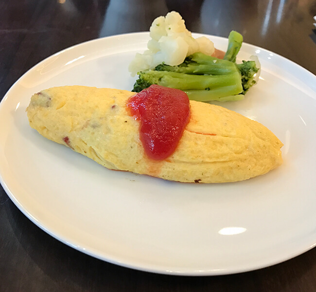 エッグステーションのオムレツ