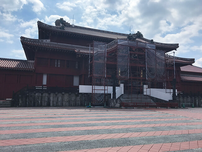 首里城・復元工事中