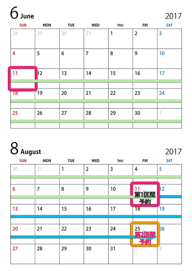 2ヶ月と14日先まで予約可能