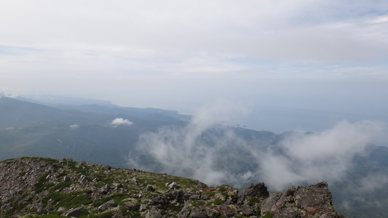  ウトロ方面＠山頂