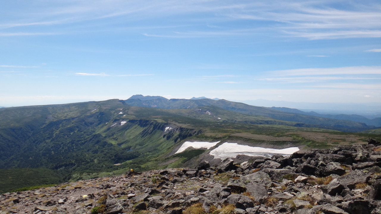  トムラウシ方面＠緑岳山頂
