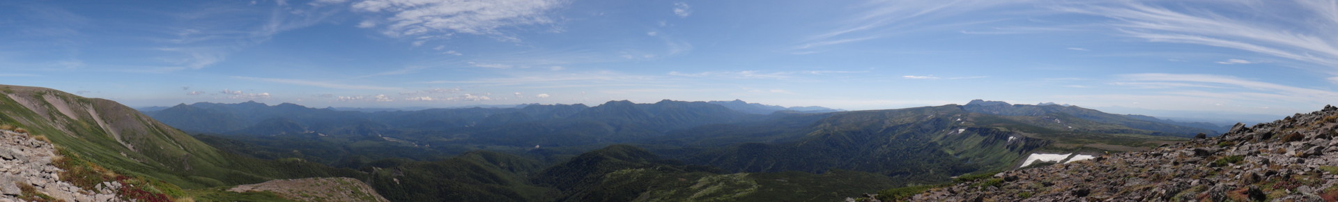  緑岳山頂パノラマ