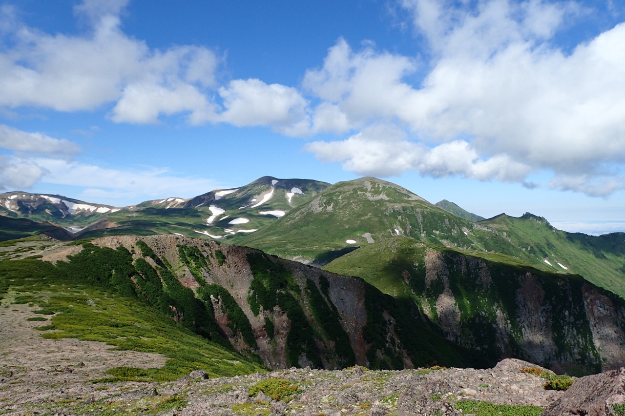  凌雲岳、北鎮岳＠黒岳山頂