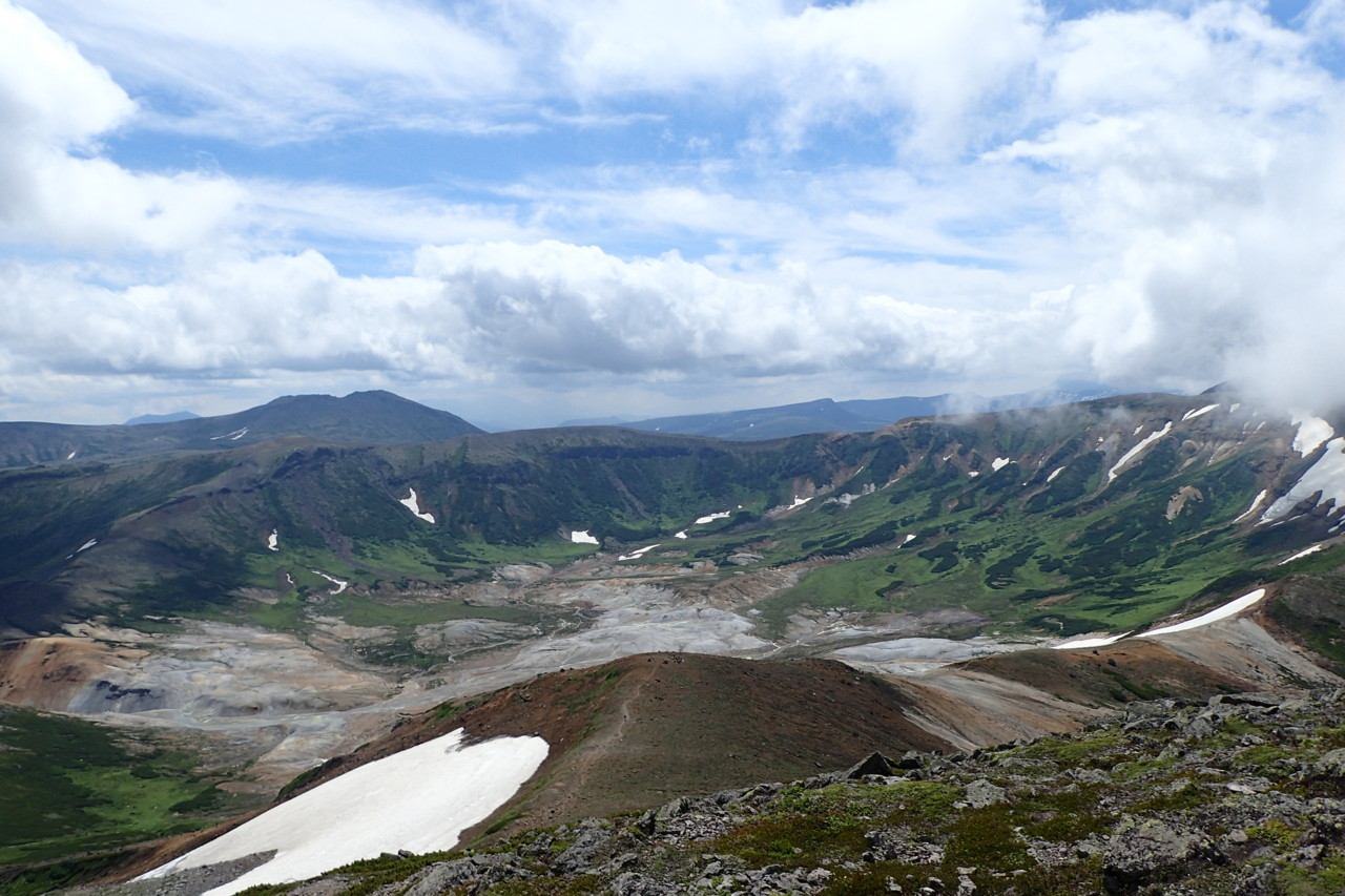  御鉢平＠北鎮岳山頂