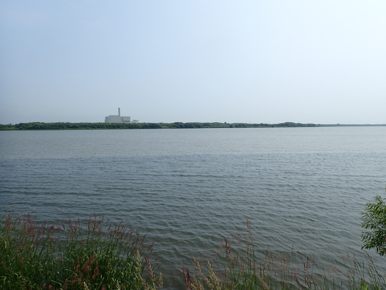 豊平川合流地点付近