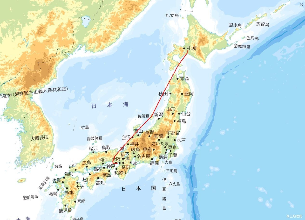 CTS-UKB航路