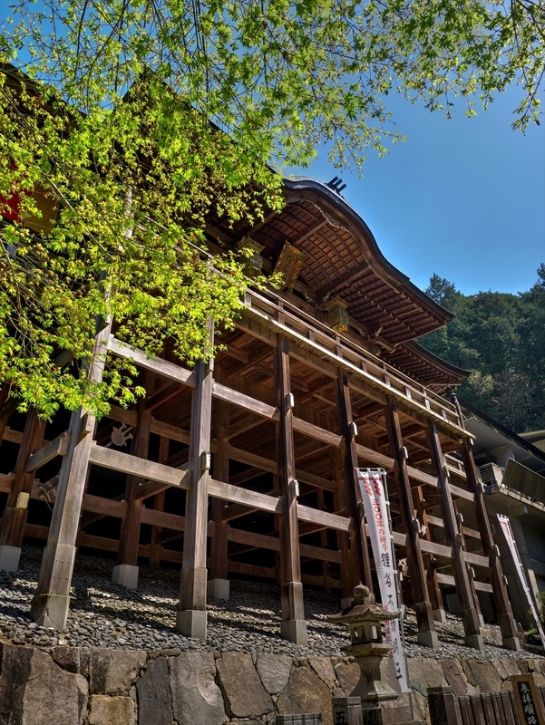 新緑の狸谷不動