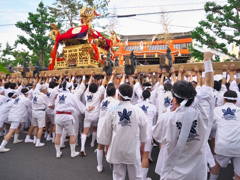 下御霊神社と神輿＠下御霊神社還幸祭