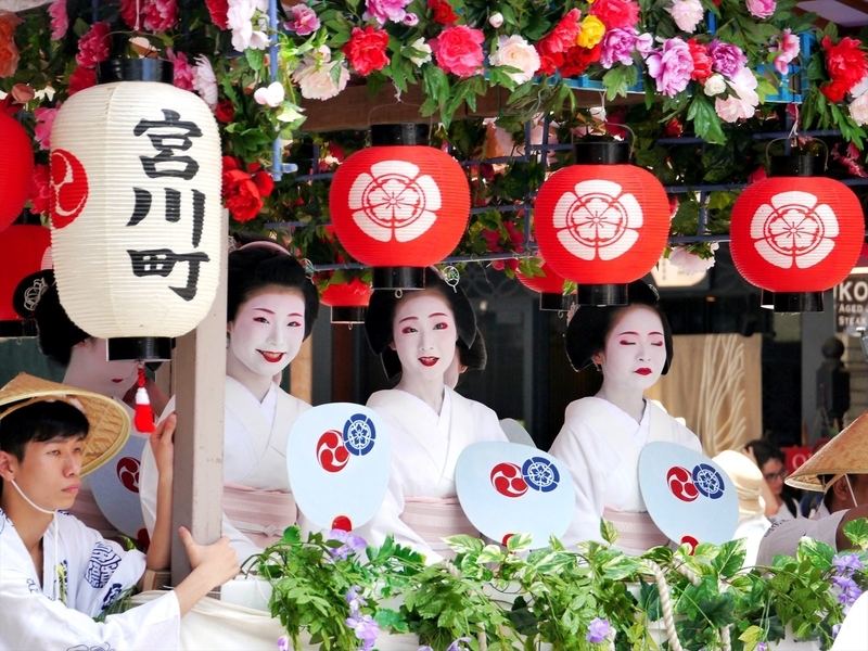 宮川町の綺麗どころ＠祇園祭花笠巡行