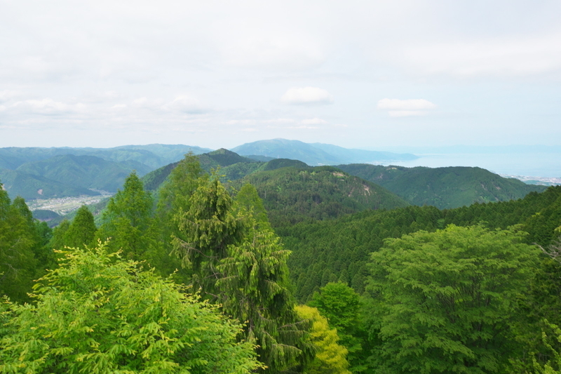 比叡山から北方を望む