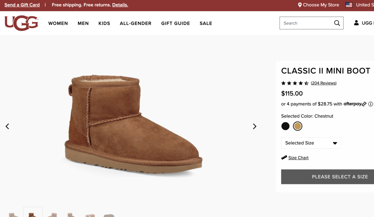 UGG☆アメリカ購入SZ7☆40000円→18000円 UGG☆アメリカ購入SZ7☆40000円→18000円