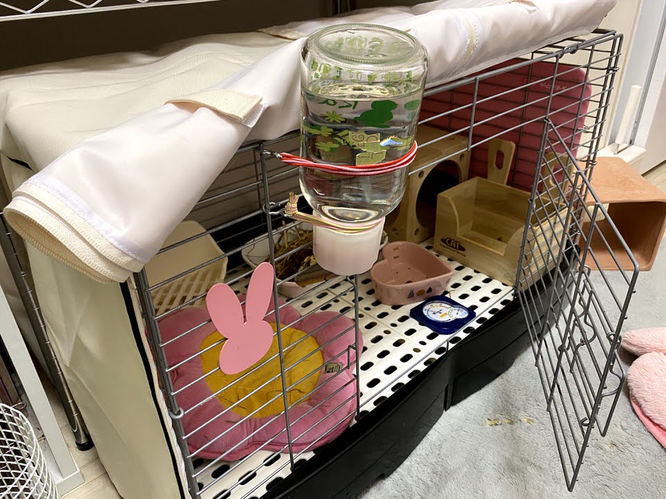 うさぎケージ　イージーホームネクスト70-SCA サンコー 専用カバー付けます 三晃商会WEBページ