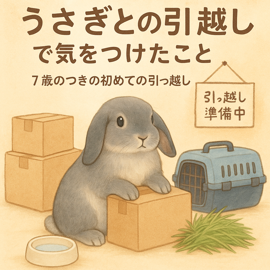 うさぎとの引っ越しで気をつけたこと