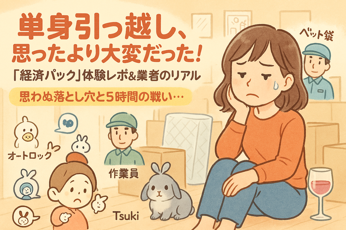 【体験レポ】単身引っ越しのリアル：業者選びから当日の驚きまで