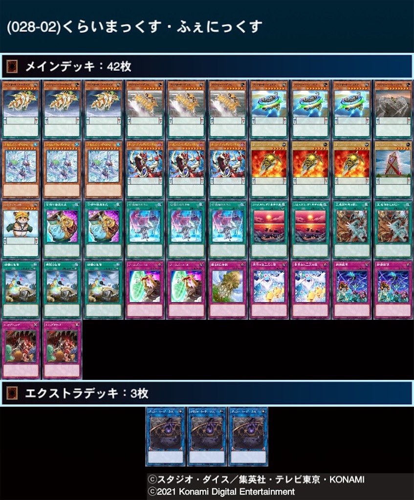 デッキレシピ】なんだこの適当な束は【ふわ×クリ】 - 転がって、デカく